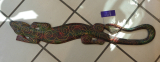 Gecko , bemalt Wandbild Fair Trade
