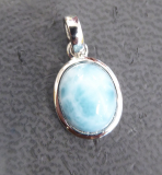 Larimar Anhänger , AG rhod.