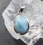 Larimar Anhänger , AG rhod.